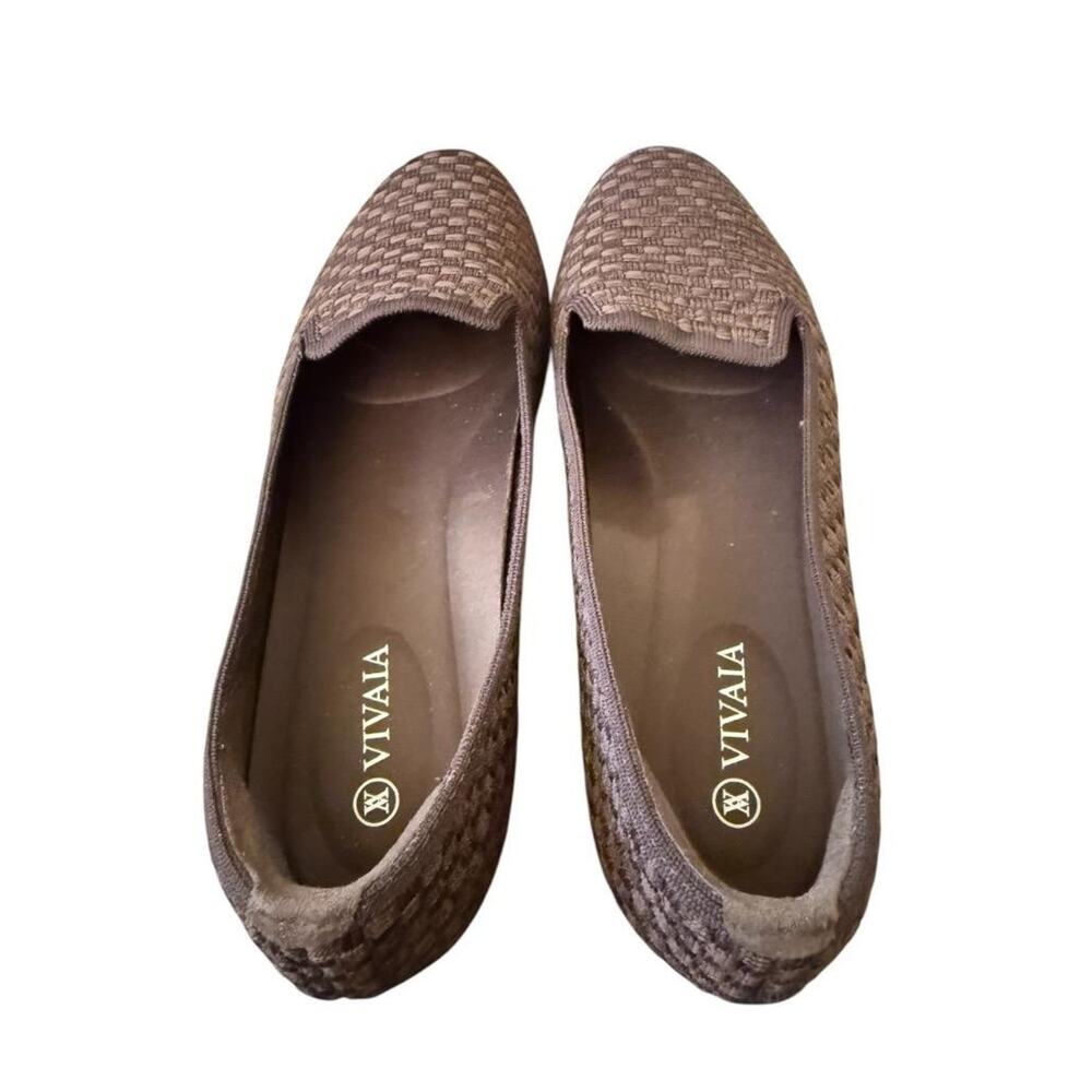 Vivaia Audrey Round Toe Brown Flat Women size 39.5 US 8.5 - Picture 5 of 6